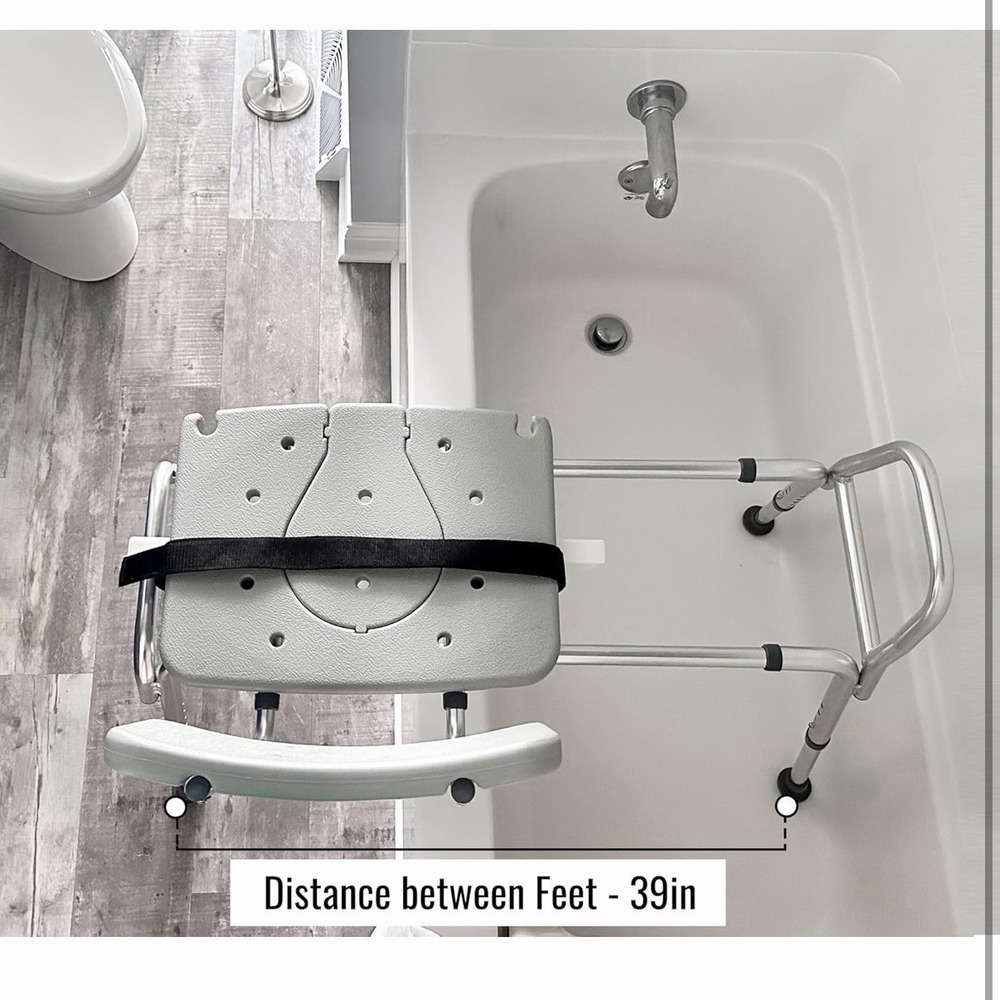DMI Tub 1 Count (Pack of 1), Transfer Bench and Sliding Shower Chair - Picture 7 of 11